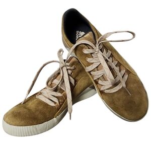 Sorel Tan Out N About Plus Suede Waterproof Retro Style Sneakers Sz. 7.5